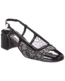 Jimmy Choo | Womens | Jimmy Elisa 45 Leather Slingback Pump | Black