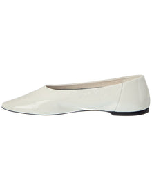 TOTEME | Womens | Slip Patent Ballerina Flat | White