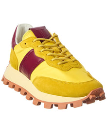 TOD's | Womens | Logo Leather Sneaker | Yellow