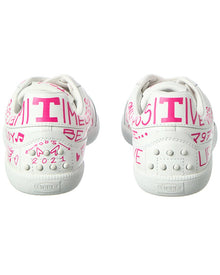 TOD's | Womens | Logo Leather Sneaker | White