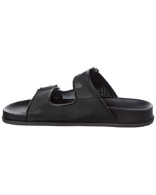 Jimmy Choo | Womens | Fayence Leather & Mesh Sandal | Black