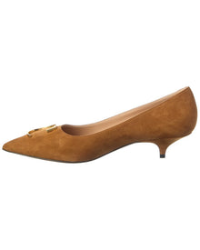 Dior | Womens | Initial Suede Pump | Brown