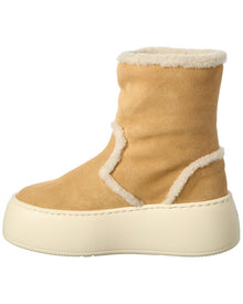 Giuseppe Zanotti | Womens | Alma Suede & Shearling Platform Boot | Brown