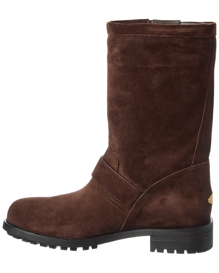 Jimmy Choo | Womens | Biker Mid Suede Boot | Brown