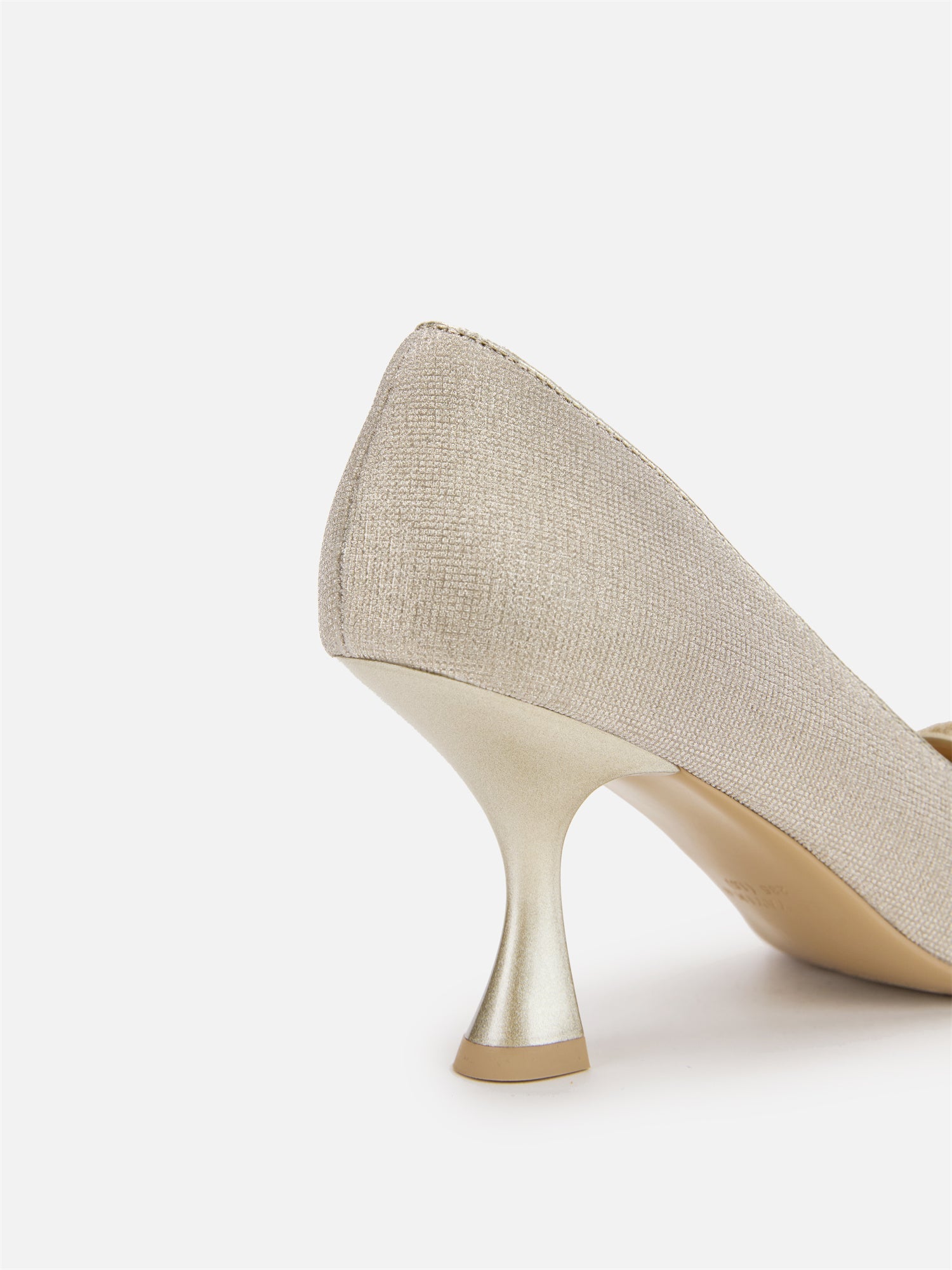 Auspicious Full-Diamond High-Heeled Shoes | Golden