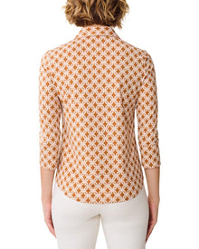 J.McLaughlin | Womens | Brynn Linen-Blend Top | Brown
