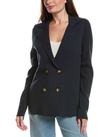 Splendid | Womens | Sweater Mix Jacket | Navy