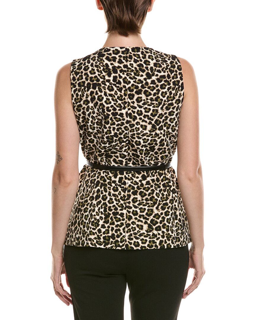 Anne Klein | Womens | Long Five Button Vest | Green