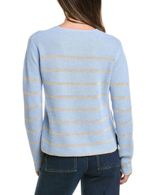 Alashan Cashmere | Womens | Plaited Reversible Cashmere-Blend Sweater | Blue