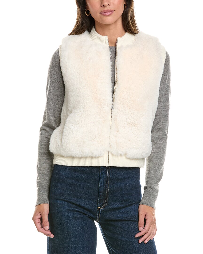 Alashan Cashmere | Womens | Fairbanks Merino Wool Vest | White