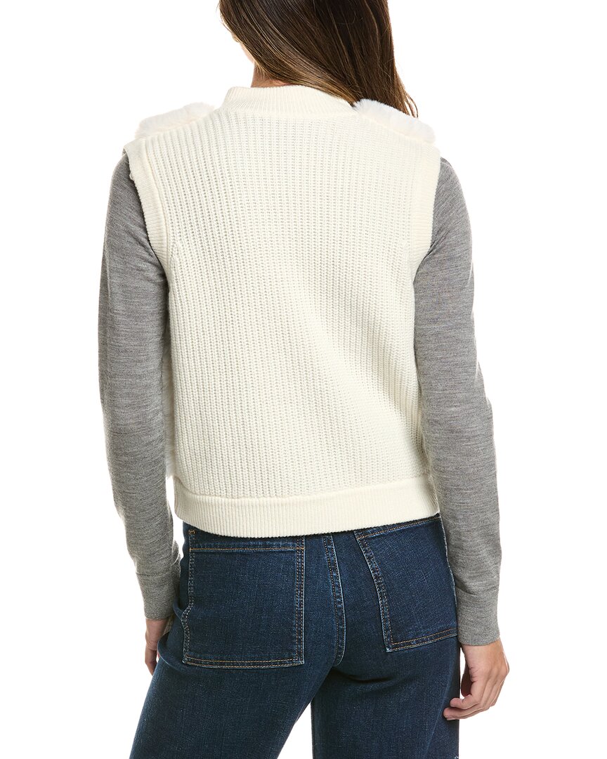Alashan Cashmere | Womens | Fairbanks Merino Wool Vest | White