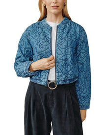 Bella Dahl | Womens | Cropped Zip Jacket | Purple