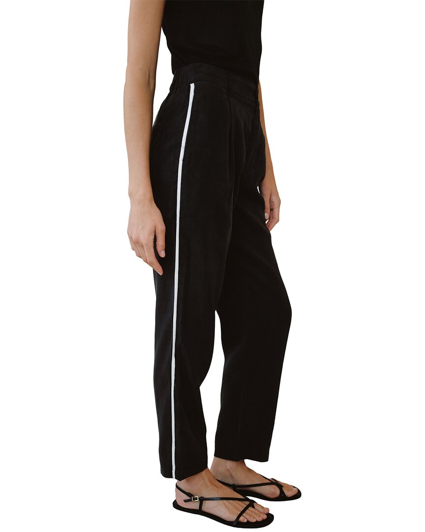 Bella Dahl | Womens | Piped Trouser | Black