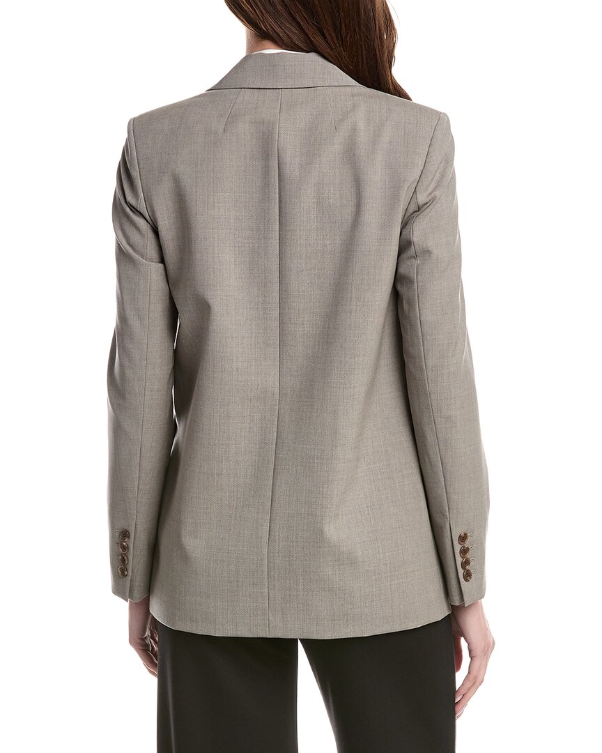 Theory | Womens | Oversized Wool-Blend Blazer | Grey