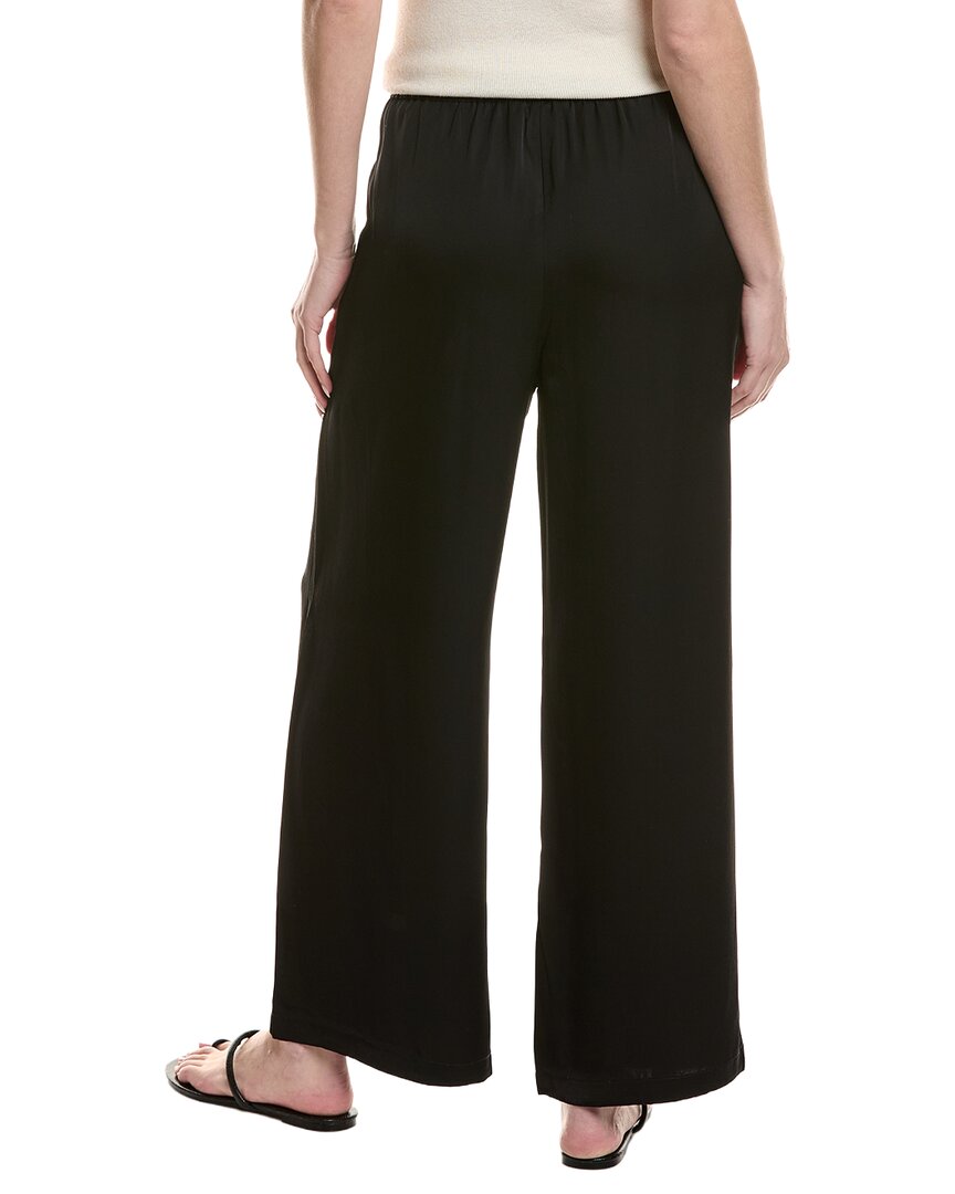 Tommy Bahama | Womens | Satin High-Rise Wide Leg Pant | Black