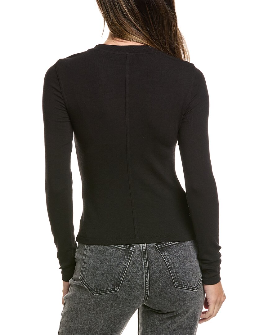 FRAME Denim | Womens | The Rib Crewneck Sweater | Black