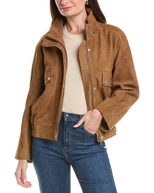 Walter Baker | Womens | Maverick Nubuck Jacket | Brown