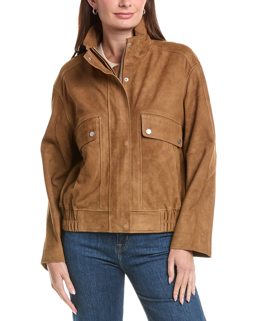 Walter Baker | Womens | Maverick Nubuck Jacket | Brown