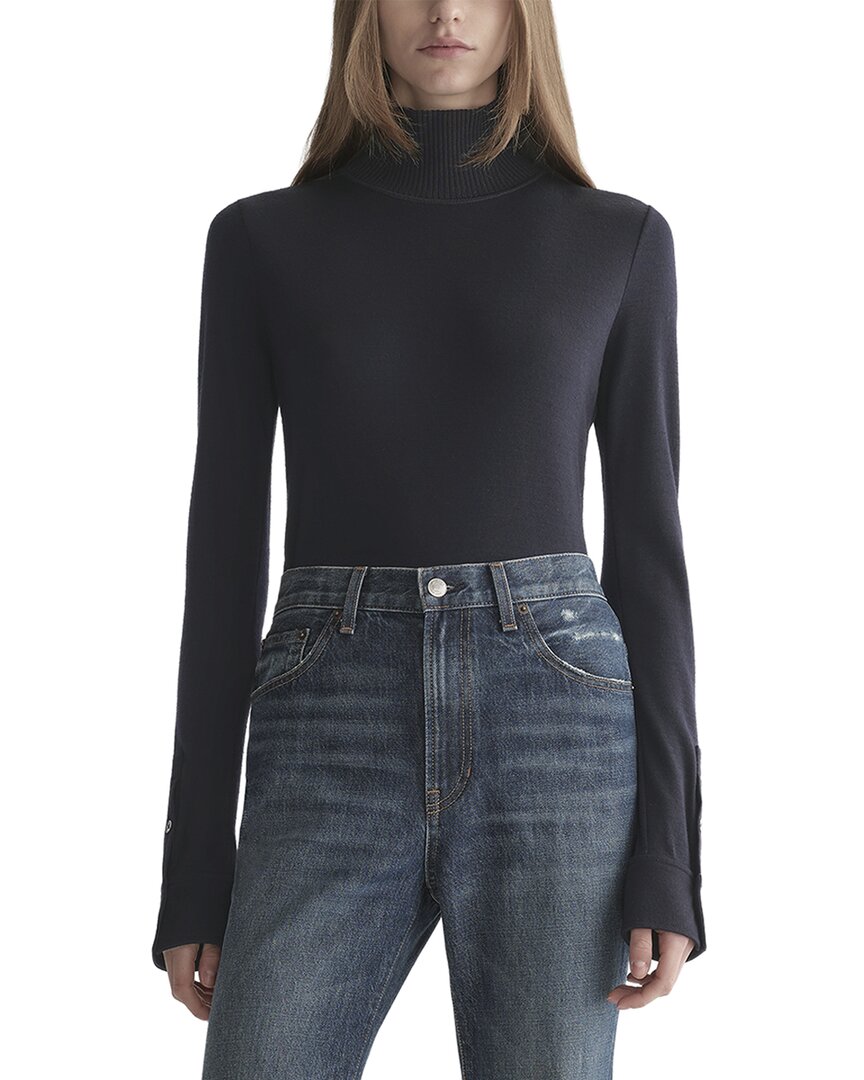 A.L.C. | Womens | Elyse Wool Top | Blue