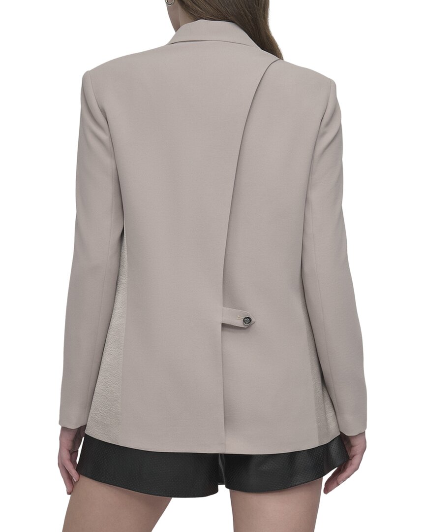 DKNY | Womens | Open Back Blazer | Purple