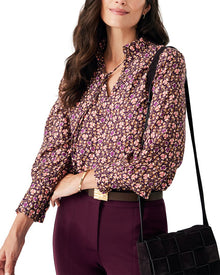 J.McLaughlin | Womens | Cecilia Blouse | Purple