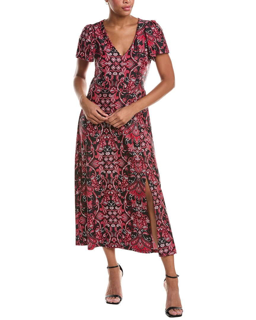 Jude Connally | Womens | Jodi Gilded Midi Dress | Brown