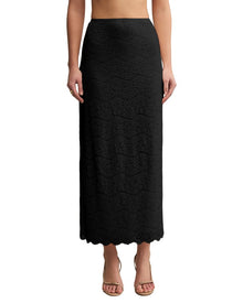 Z SUPPLY | Womens | Via Lace Midi Skirt | Black