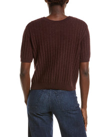NAADAM | Womens | Coastal 100% Cashmere Reversible Henley Sweater | Brown