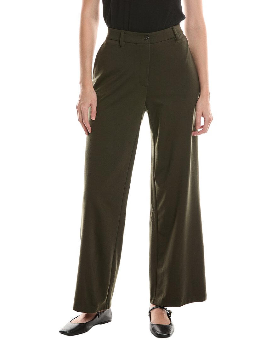 EILEEN FISHER | Womens | Wide Ponte Trouser | Green