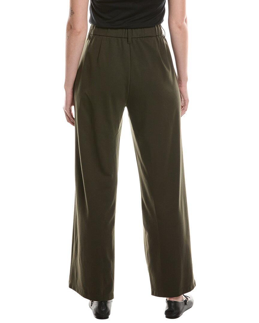 EILEEN FISHER | Womens | Wide Ponte Trouser | Green