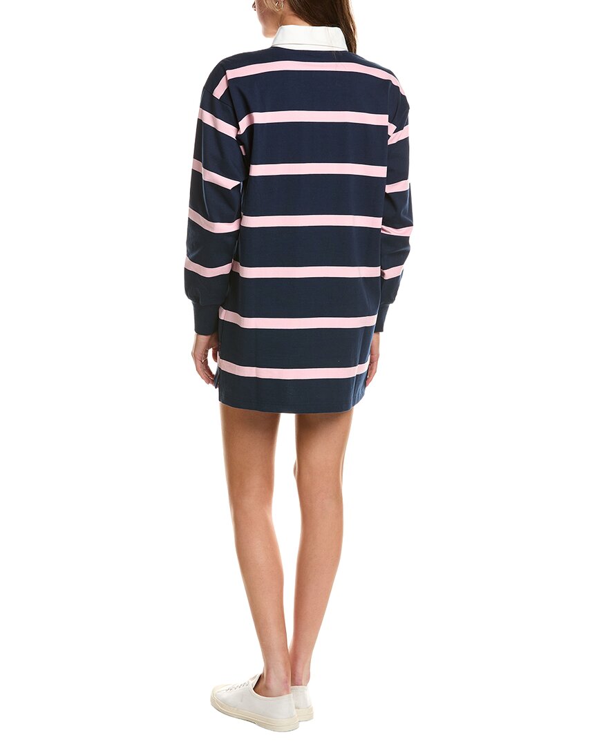 Rowing Blazers | Womens | Stripe Rugby Polo Dress | Pink