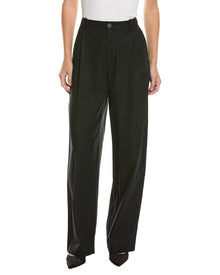 Vince | Womens | High Waisted Casual Tailored Wide Leg Pant | Black