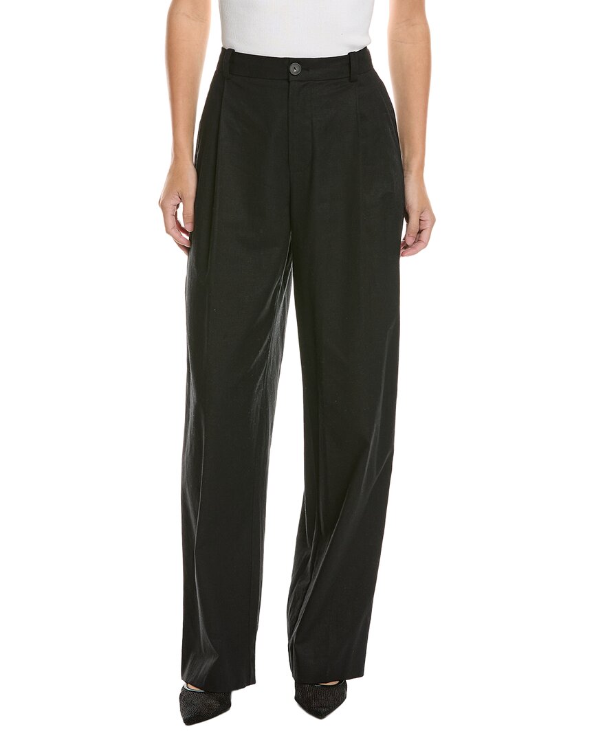 Vince | Womens | High Waisted Casual Tailored Wide Leg Pant | Black