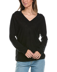 Vince | Womens | Double V-Neck Pullover | Black