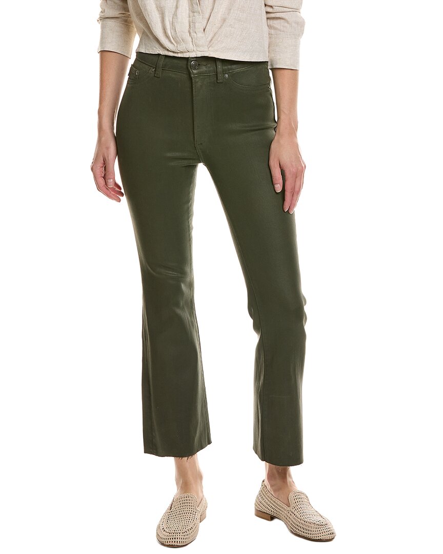 DL1961 | Womens | Bridget Cropped Moss Coated Bootcut Jean | Green