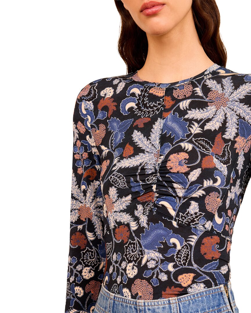 Ulla Johnson | Womens | Neri Ruched Top | Navy Multi
