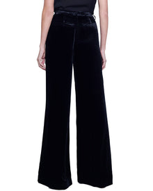 L'AGENCE | Womens | Pilar Silk-Blend Wide Leg Pant | Black