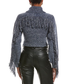 L'AGENCE | Womens | Maddison Fringe Turtleneck | Blue