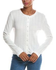 PERFECTWHITETEE | Womens | perfectwhitetee Lila Pointelle Cardigan | White