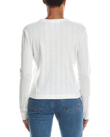 PERFECTWHITETEE | Womens | perfectwhitetee Lila Pointelle Cardigan | White