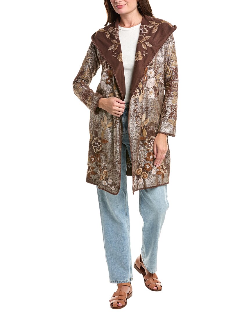 Johnny Was | Womens | Biya Metallic Duster | Brown
