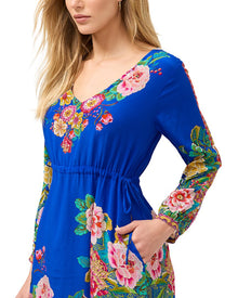 Johnny Was | Womens | Tieni Silk Maxi Dress | blue multi