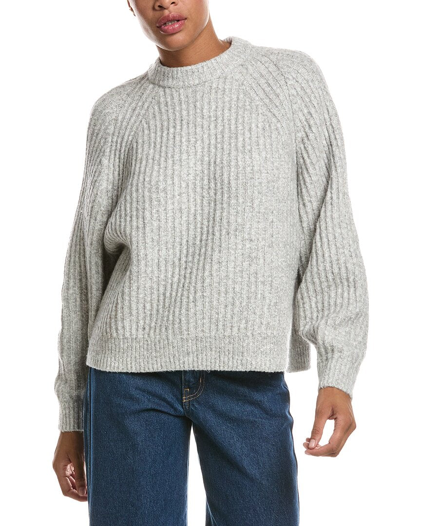 Madewell | Womens | Ribbed Wool-Blend Sweater | Grey