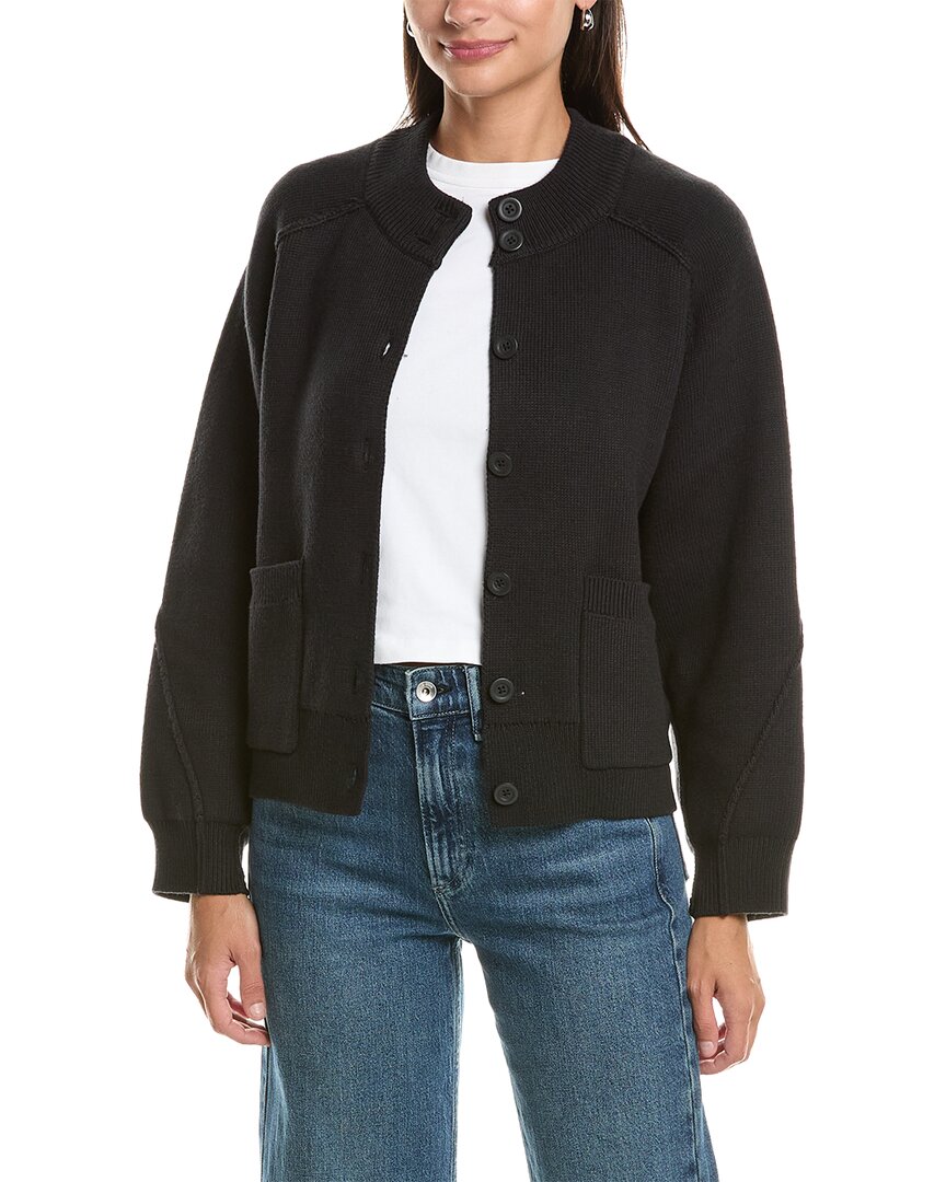 rag & bone | Womens | Bri Mock Neck Cardigan | Black