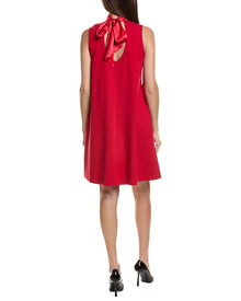 tyler boe | Womens | Cleo Ponte Satin Trim Dress | Red
