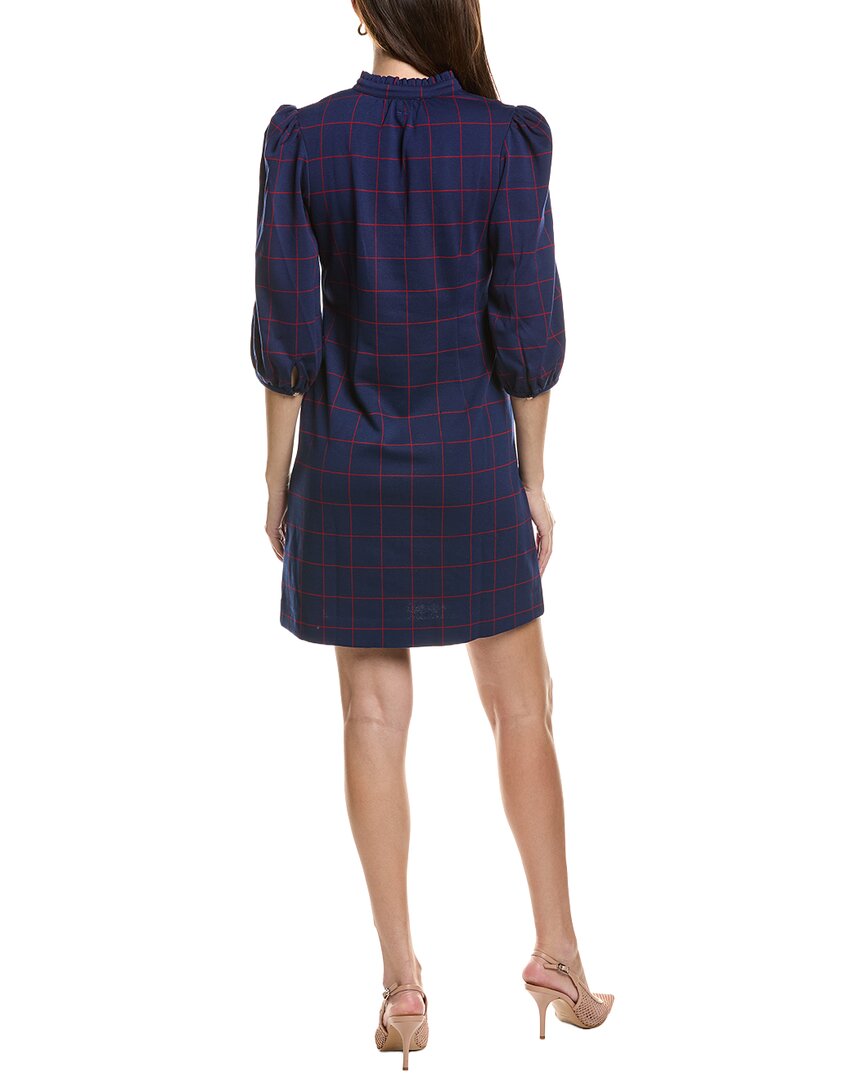tyler boe | Womens | Sherri Knit Plaid Dress | Navy