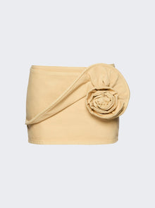 Women | Magda Butrym | Mini Denim Skirt Beige