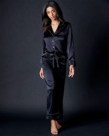 Marlene Pajama Set | Black/Blush