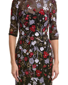 Teri Jon by Rickie Freeman | Womens | Printed Maxi Dress | Black