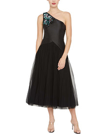Kay Unger | Womens | Annabeth Tea Length Dress | Black